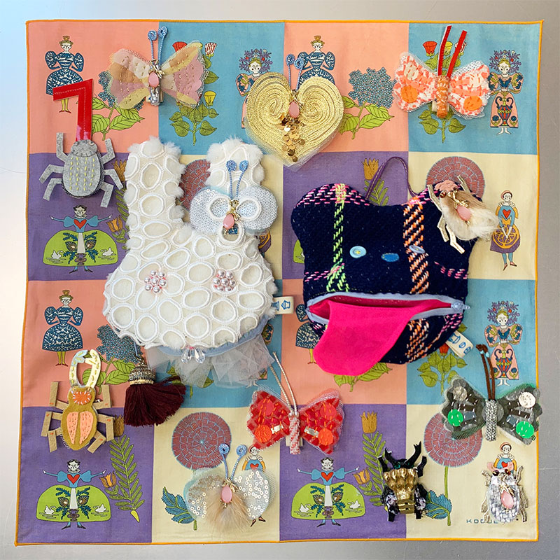 ワークショップで制作するブローチ